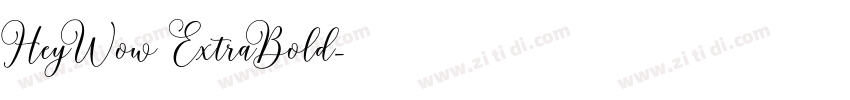 HeyWow ExtraBold字体转换